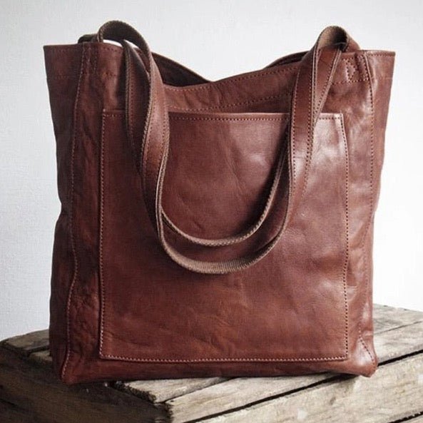Lisa™ | Elegant shopper i læder