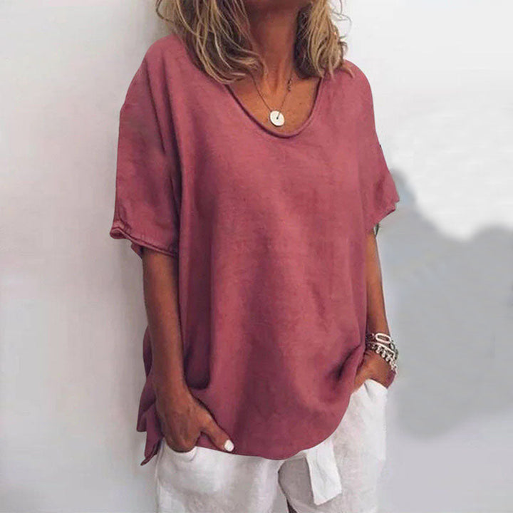 Annie™ | Komfortabel sommerbluse i blødt stof