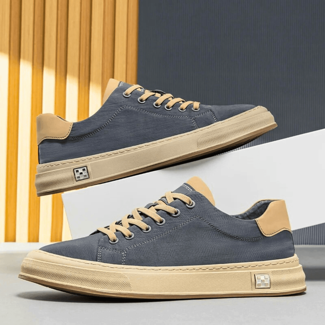 Marco sneakers Oceanblå detalje