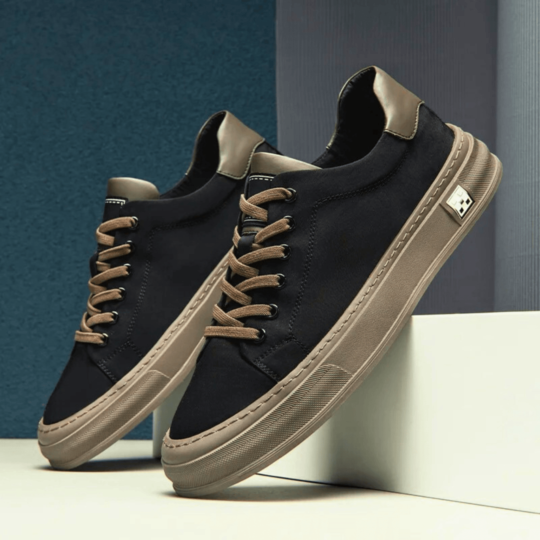 Marco sneakers Obsidiansort detalje