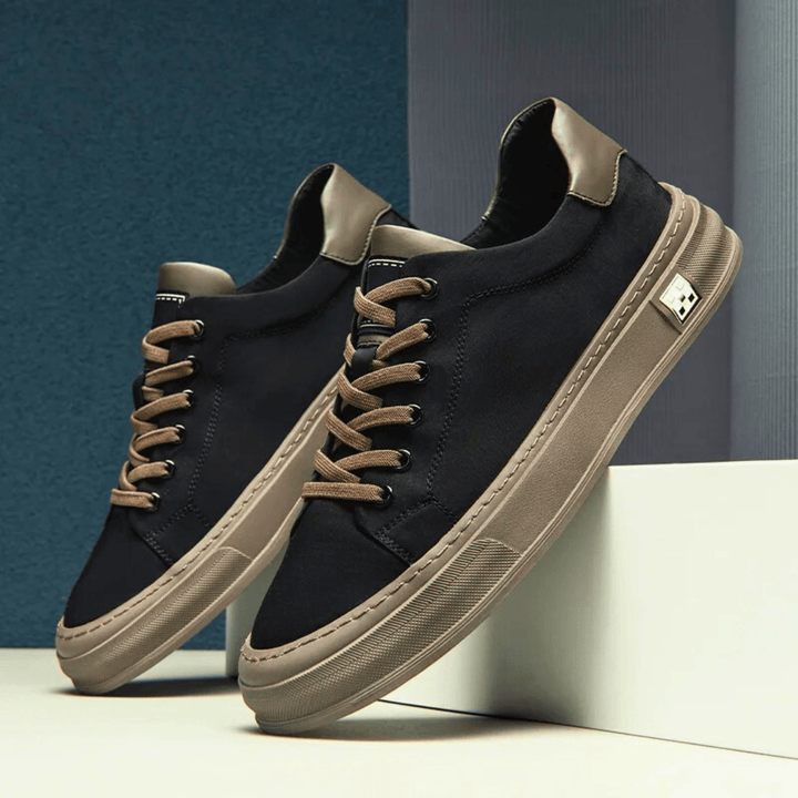 Marco sneakers Obsidiansort detalje