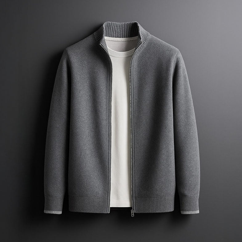Daniele™ | Premium uldcardigan med lynlås